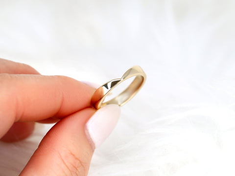 Ready to Ship Cerys 4mm 14kt YELLOW Gold Chevron Cigar Band,Unique Cigar Ring,Chevron Band,Nesting Ring,Cut Out Ring,Cigar Band,Wedding Ring