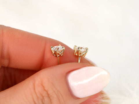 1ct Donna 14kt Gold Diamond Earrings,Diamond Studs,Unique Stud Earrings,Gift for Her,Anniversary Gift,Push Present,Birthday Gift,Milestone