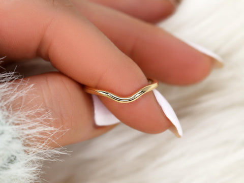 14kt Matching to Petite Ellis Nesting Ring,Contoured Ring,Shadow Band,Wedding Ring,Stacking Ring,Layering Ring,Anniversary Ring,Curved Ring
