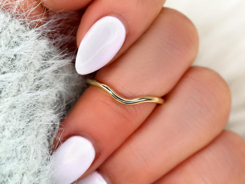 14kt Matching to Petite Ellis Nesting Ring,Contoured Ring,Shadow Band,Wedding Ring,Stacking Ring,Layering Ring,Anniversary Ring,Curved Ring