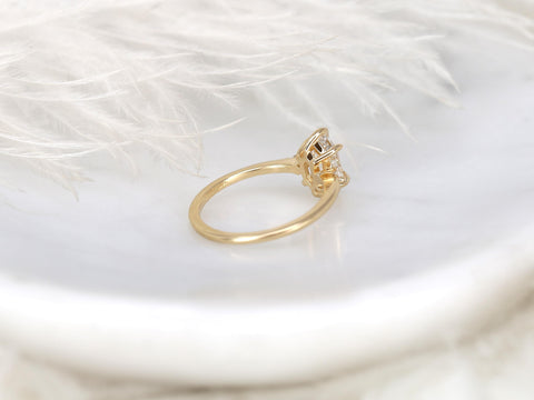 1.06ct Scout 14kt Diamond Unique Three Stone Ring,Hexagon Diamond Ring,Hexagon Cut Ring,Unique Hexagon Ring,Anniversary Ring,Gift For Her