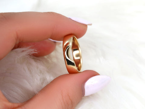 Carson 5mm 14kt Cigar Band,Unique Cigar Ring,Wide Band,Nesting Ring,Cut Out Ring,Cigar Band,Gold Wide Ring,Gold Wedding Ring,Carved Band