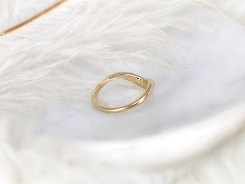 Ursa 14kt Celestial Nesting Ring,Unique Curved Wedding Ring,Nesting Band,Celestial Band,Unique Wedding Ring,Crescendo Band,Star Ring
