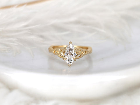 1.07ct Mara 14kt Diamond Marquise Celtic Knot Ring,Triquetra Engagement Ring,Marquise Engagement Ring,Unique Diamond Ring,Anniversary Ring