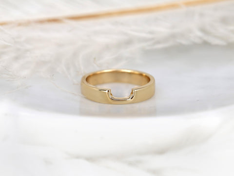 Codi 2.0 4mm 14kt Gold Cigar Band,Unique Cigar Ring,Nesting Ring,Cut Out Ring,Cigar Band,Unique Gold Ring,Wedding Ring,Gift for Her