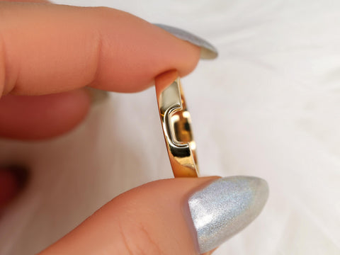 Codi 2.0 4mm 14kt Gold Cigar Band,Unique Cigar Ring,Nesting Ring,Cut Out Ring,Cigar Band,Unique Gold Ring,Wedding Ring,Gift for Her