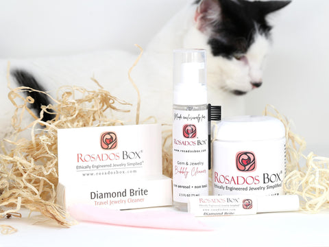 Sparkle Spa Set,Jewelry Cleaner,Biodegradable Jewelry Cleaner,Non Toxic Jewelry Cleaning,Gold Cleaner,Travel Size Jewelry Cleaner