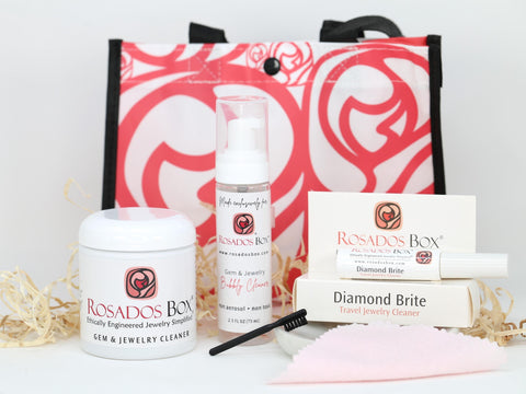 Sparkle Spa Set,Jewelry Cleaner,Biodegradable Jewelry Cleaner,Non Toxic Jewelry Cleaning,Gold Cleaner,Travel Size Jewelry Cleaner
