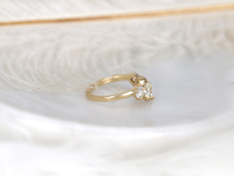 Mega Glen 14kt Diamond Nesting Ring,Unique Wedding Ring,Curved Diamond Ring,Graduated Tiara Ring,Anniversary Ring,Stacking Ring