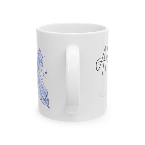June Birthstone Mug, Alexandrite Gemstone Mug, Color Change Crystal Coffee Mug, Gemini Cancer Gift, Birthday Mug