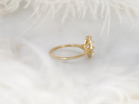 1.38ct Arcadia 14kt Diamond Oval Engagement Ring,Oval Diamond Ring,Moval Ring, Button Back Oval Ring.Oval Solitaire Ring,Vintage Ring