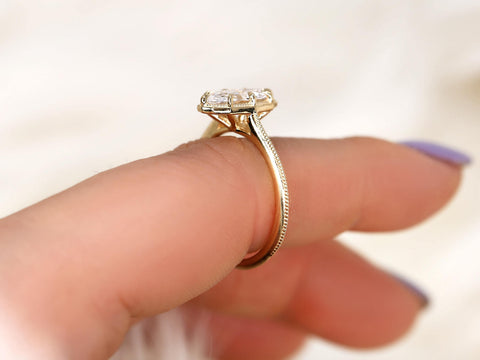 1.38ct Arcadia 14kt Diamond Oval Engagement Ring,Oval Diamond Ring,Moval Ring, Button Back Oval Ring.Oval Solitaire Ring,Vintage Ring