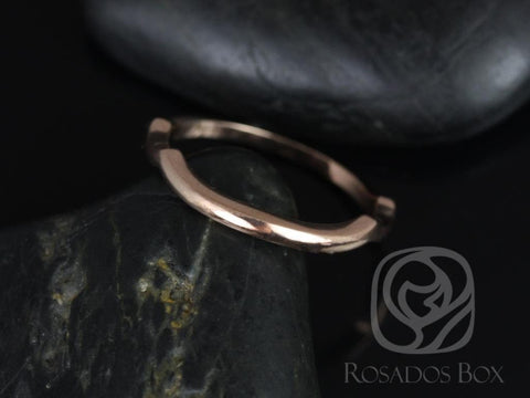 14kt PLAIN Matching Band to Orla 6mm/Cassidy Gold Curved Ring