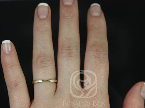 PLAIN Marla 14kt Cinched Gold Ring,Pinched Gold Band,Reverse Taper Ring,Curved Gold Ring,Wedding Band,Unique Ring,Stacking Ring,Gift For Her