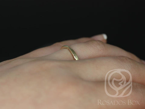 PLAIN Marla 14kt Cinched Gold Ring,Pinched Gold Band,Reverse Taper Ring,Curved Gold Ring,Wedding Band,Unique Ring,Stacking Ring,Gift For Her