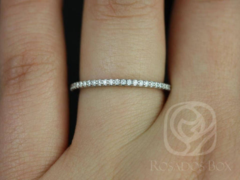 Ready to Ship 14kt Matching to Band to Marcelle/Blake FULL Eternity Ring