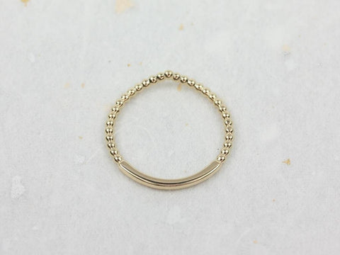 Bodhi 14kt Gold Chevron Ring,Beads Stacking Ring,Beads Band,Dainty Gold Ring,Unique V Ring,Wedding Ring,Curved Wedding Ring,Layering Jewelry