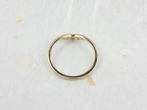 Ready to Ship PLAIN Lollie 14kt WHITE Gold Drop Leaf Nesting Ring