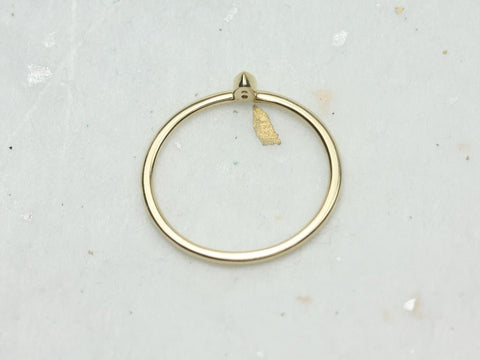 Ultra Petite Joy 14kt Thin Solitaire Diamond Ring
