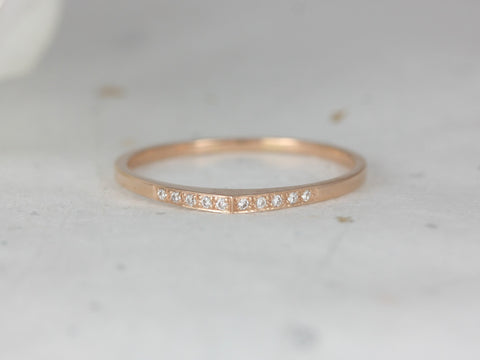 Ultra Petite Edo DIA 14kt Gold Diamonds Unique Ring