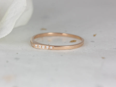 Ultra Petite Edo DIA 14kt Gold Diamonds Unique Ring