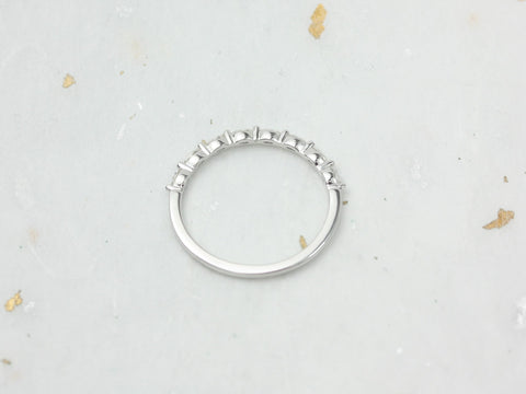 Ultra Petite Leona 14kt Moissanite Floating Marquise HALFWAY Eternity Ring,Marquise Ring,Unique Eternity Ring,Anniversary Gift,Wedding Ring