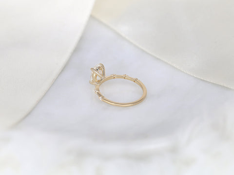 1.44ct Ready to Ship Alix 14kt Gold Diamond Dainty Minimalist Oval Solitaire Ring