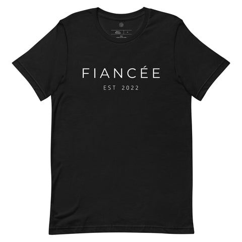 Fiance Annoucement T-Shirt (White Font)