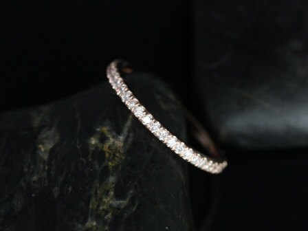 14kt Gold Matching Band to Cara Diamond ALMOST Eternity Ring