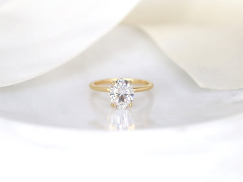 2ct Harper 9x7mm 14kt Gold Moissanite Diamond Dainty Pave Basket Oval Solitaire Ring,Oval Engagement Ring,Unique Minimalist Oval Ring