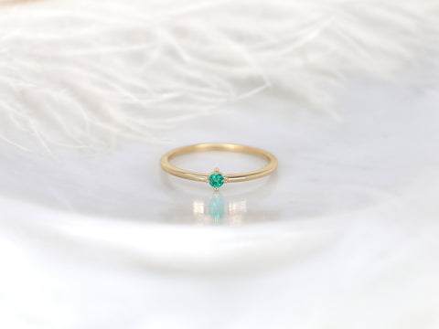 Uno 14kt Gold Green Emerald Ring