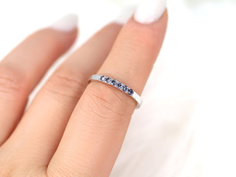 Ombre 14kt White Gold Purple Spinel Ring