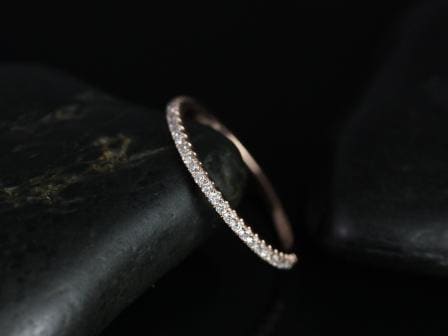 Matching Band to Kubian 6mm 14kt Gold Pave Diamond HALFWAY Eternity Ring,Anniversary Gift,Gift For Her,Birthday Gift,Diamond Wedding Ring