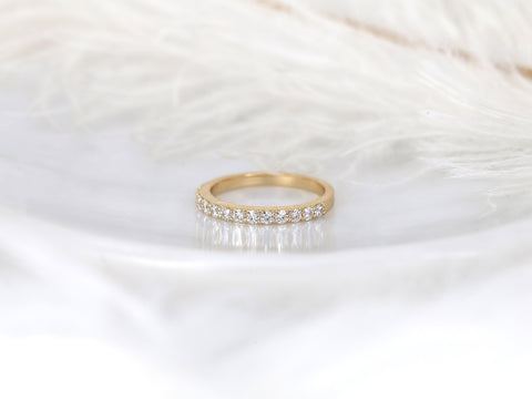 Matching Wedding Ring to Sally 14kt Gold Pave Diamond FREE HALFWAY Eternity Ring