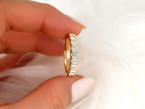 Emelia 3.5mm 14kt Diamond HALFWAY Eternity Ring,Diamond Ring,Wedding Ring,Diamond Band,Eternity Ring,Anniversary Ring,Gift For Her