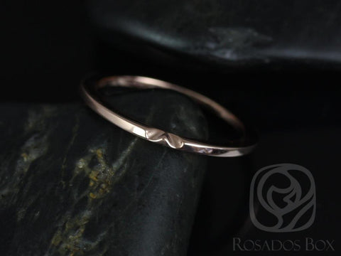Rosados Box 14kt Rose Gold Matching Band to Ann 10x7mm PLAIN Band NOTCHED