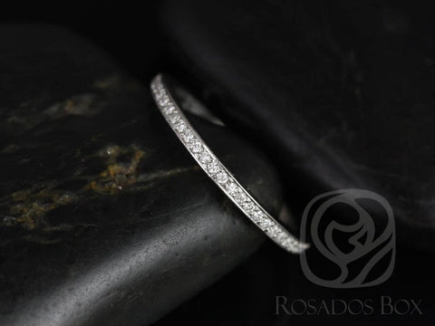 14kt White Gold Matching Band to Danielle Diamonds ALMOST Eternity Ring