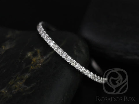 14kt White Gold Matching Band to Brianna Diamonds ALMOST Eternity Ring