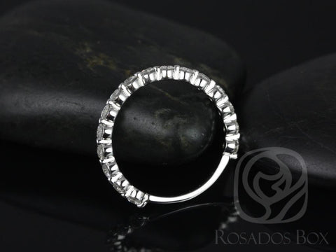 Medio Naomi 14kt Diamond Minimalist ALMOST Eternity Ring