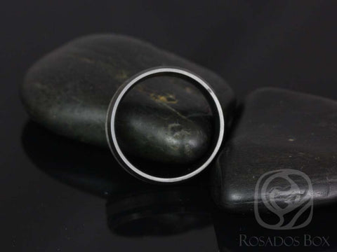 Liam 7mm Black Zirconium Beveled Edge & Double Grooved Pipe Band