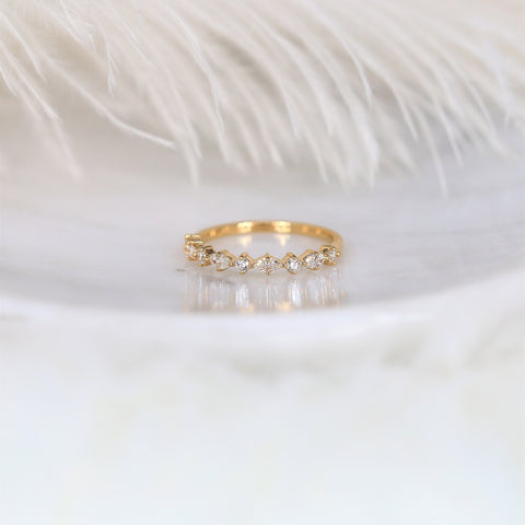 Petite Coraline 14kt Gold Diamond HALFWAY Eternity Ring
